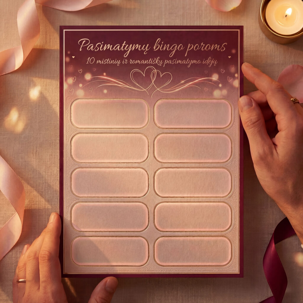 nubraukiamas pasimatymų bingo poroms